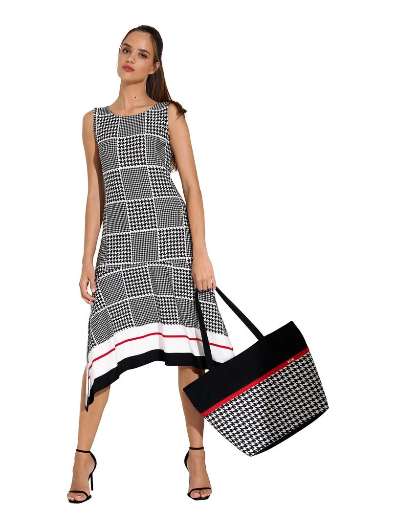 Robe longue estivale sans manches Quito   Noir