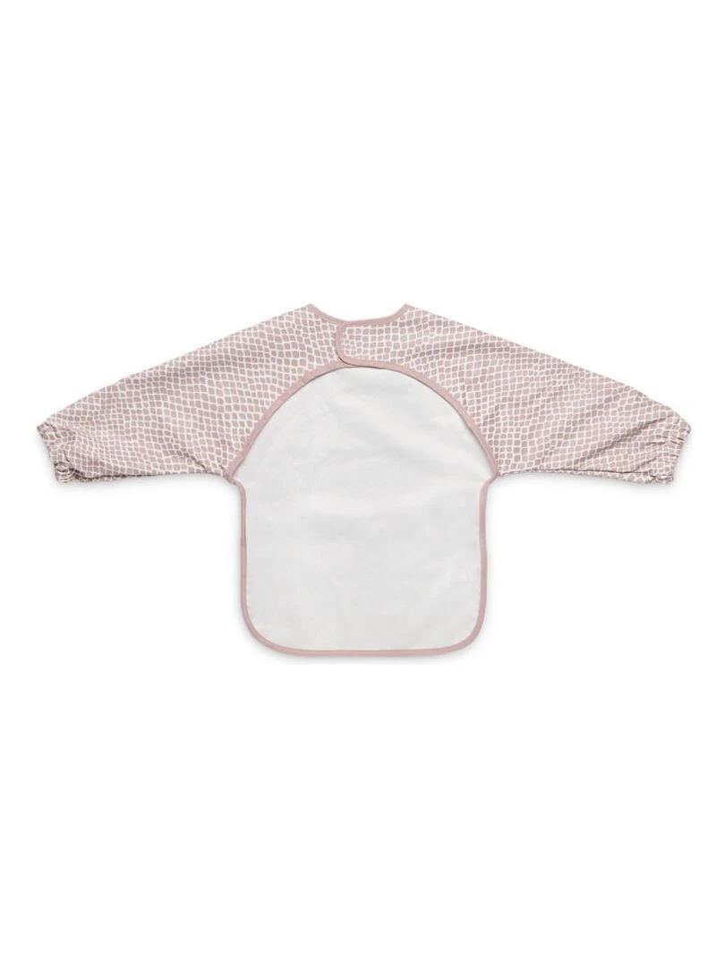 Bavoir Imperméable met Mouw Snake Rose Tendre Jolle Rose