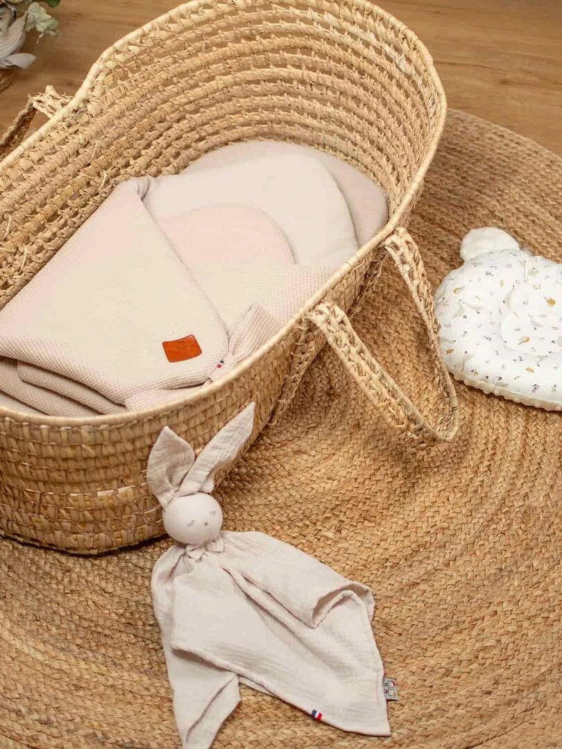 Gigoteuse d'emmaillotage en Nid d'abeille Beige