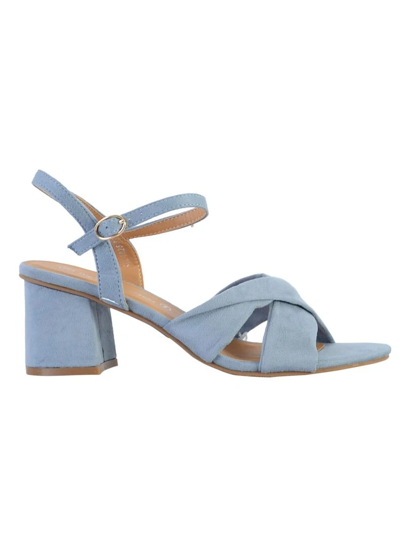 Sandales à Talon The Divine Factory   Bleu