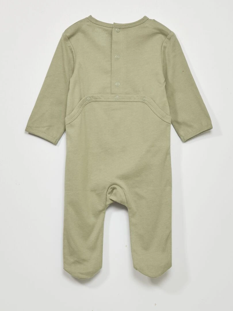 Pyjama 1 pièce imprimé   Kaki