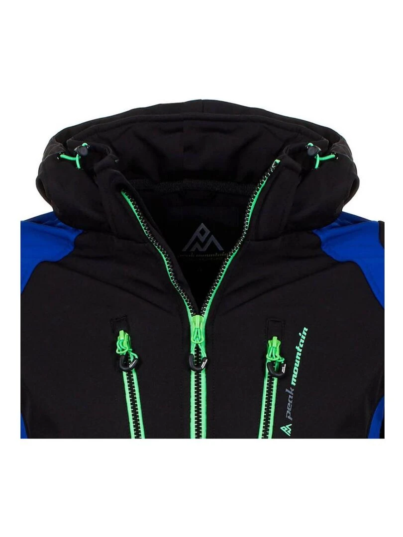 Blouson softshell homme CABILONE   PEAK MOUNTAIN   Noir Noir