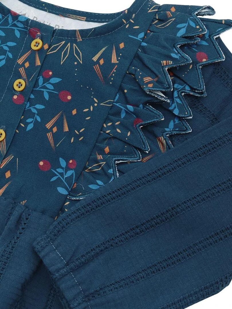 Robe fille Souffle Étoilé   Bleu