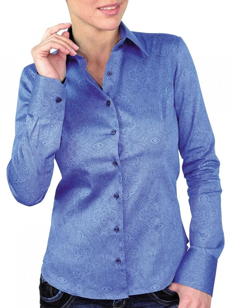 Chemise imprimée ASTORIA   Bleu