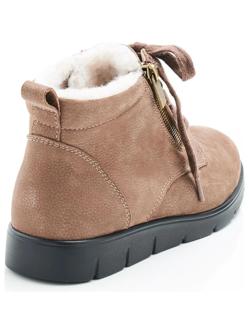 Bottillons à lacets Thermolactyl   Damart   Taupe