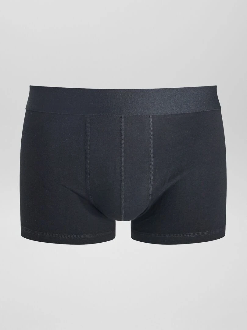 Lot de 3 boxers unis   noir