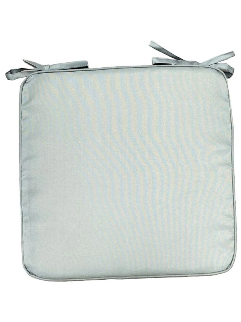 Assise matelassée déperlante avec 2 nouettes uni CELADON AMAZONIA Vert
