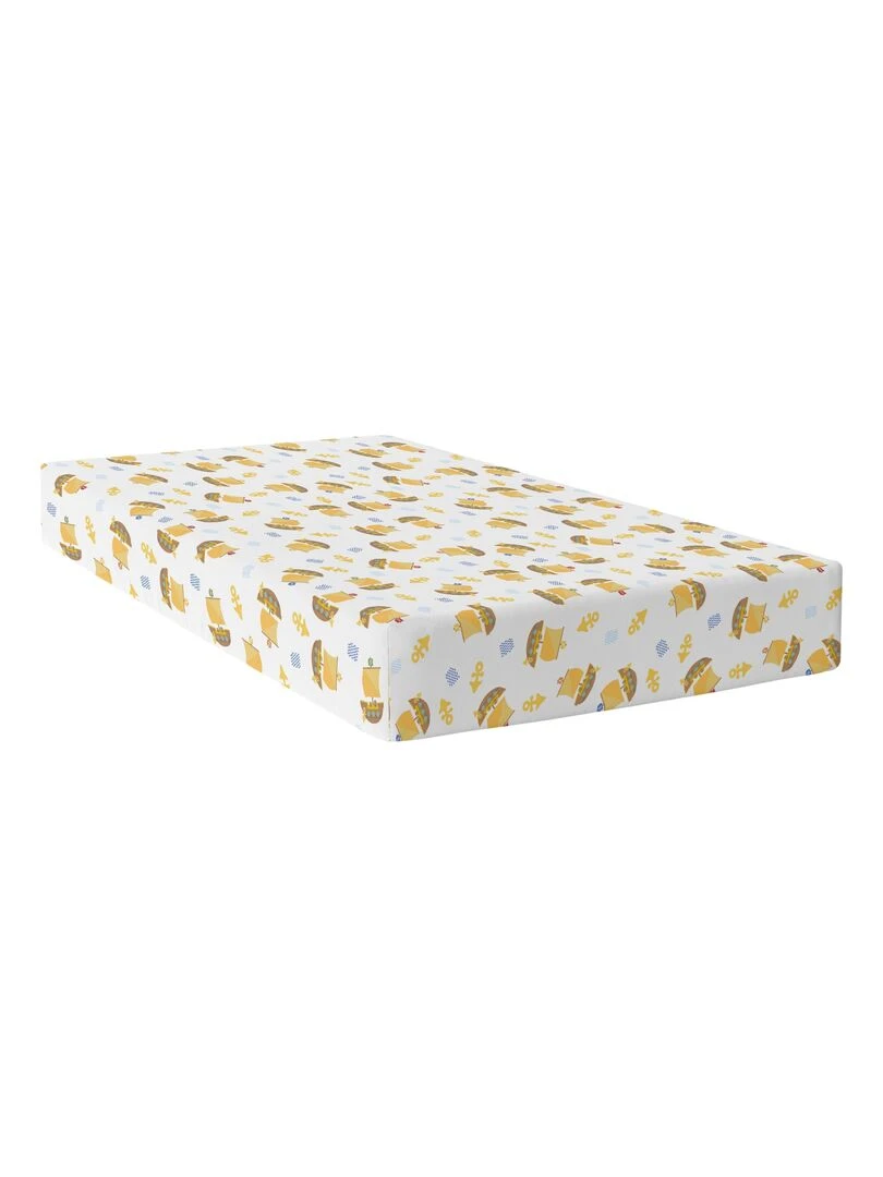 Drap housse Pirate ship "Happyfriday"   Blanc