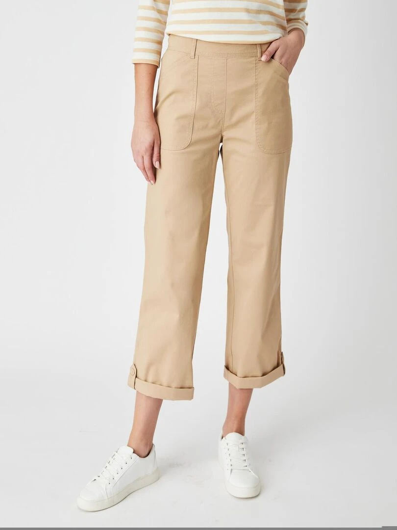 Pantalon 7/8ème transformable Damart Marron cappuccino
