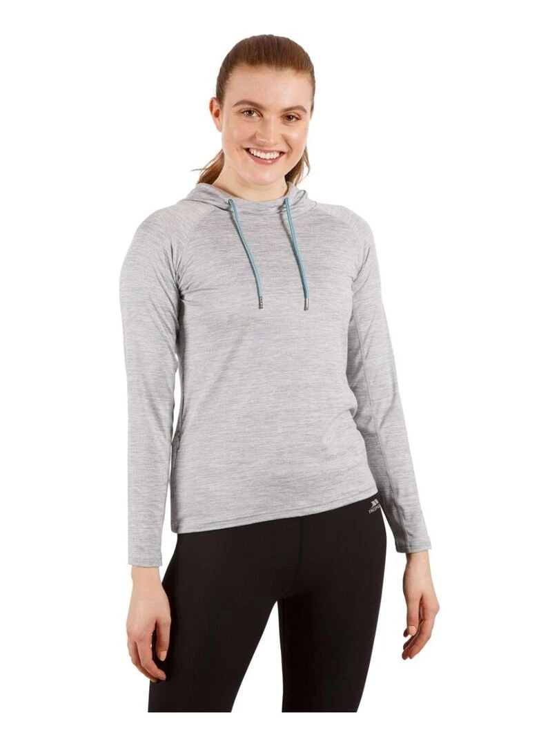 Trespass   Sweat à capuche HATTIE   Gris moyen
