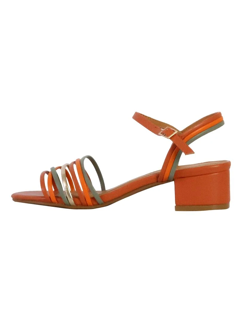 Sandales à Talons The Divine Factory Orange