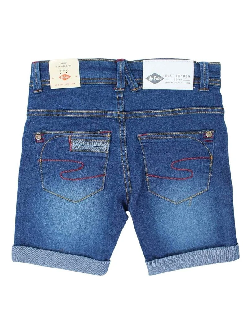 Lee Cooper Bermuda garçon imprimé logo en coton Bleu