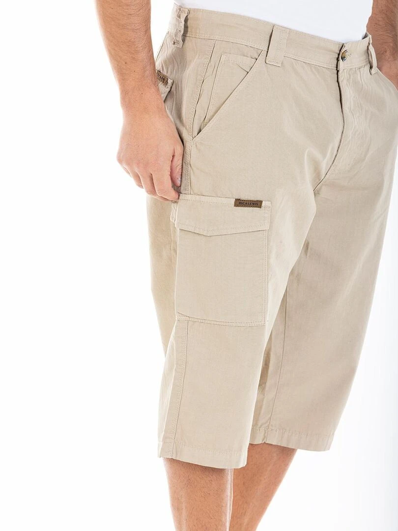 Pantacourt coton coupe carpenter CEDRIC 'Rica Lewis'   Beige