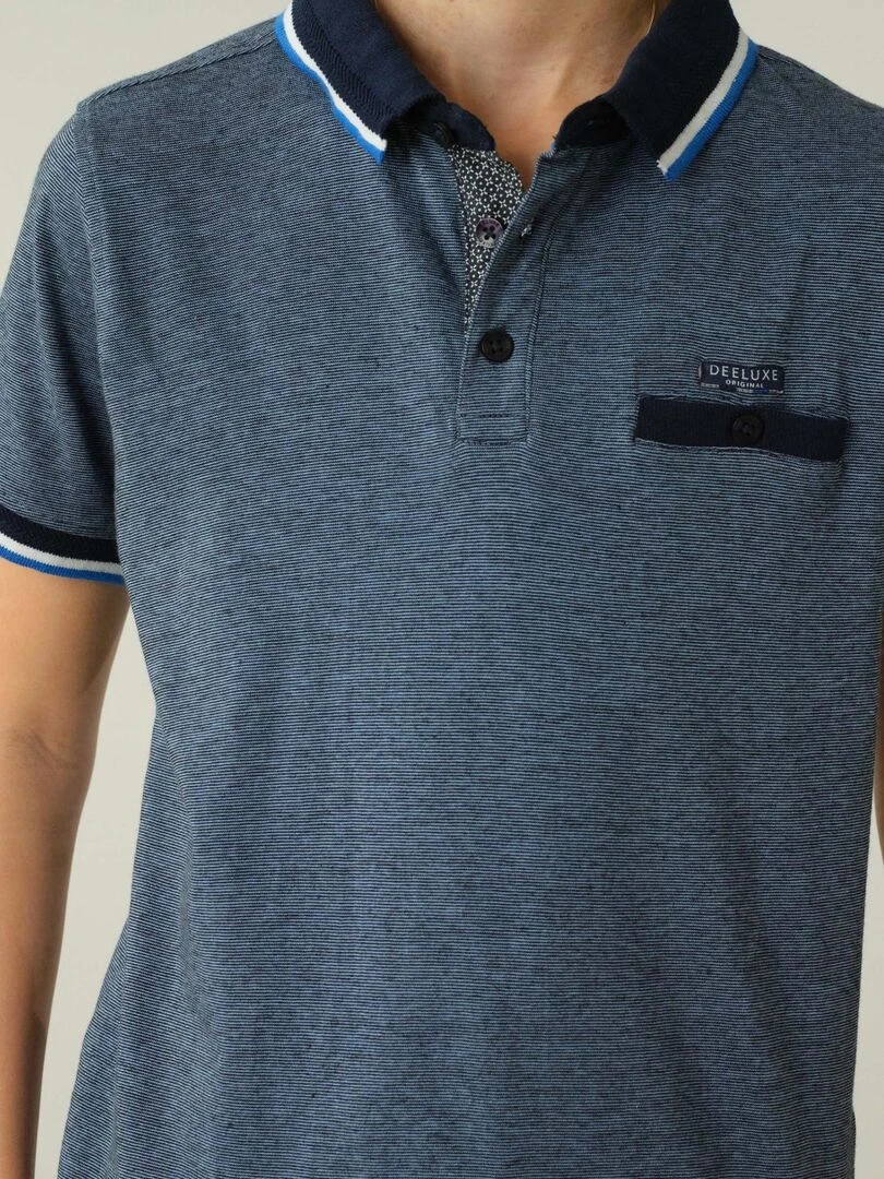 Polo en coton pour garçon 'Deeluxe'   Bleu marine