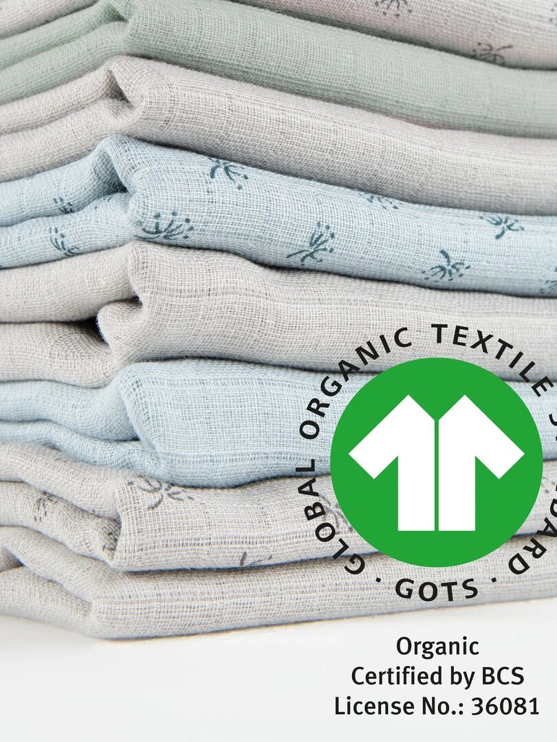 ROBA Set de couches bio de 3 pièces "Lil Planet" – vert givré   Vert