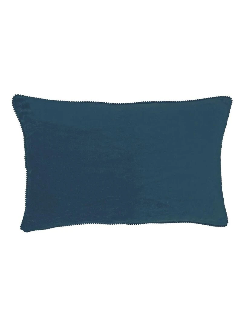 Coussin en velours avec contour perlé 'Deko&co'   Orange