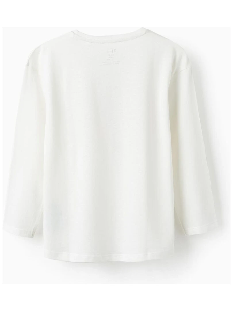 T shirt à manches longues pour fille 'Kindness Matters' manches longues Blanc
