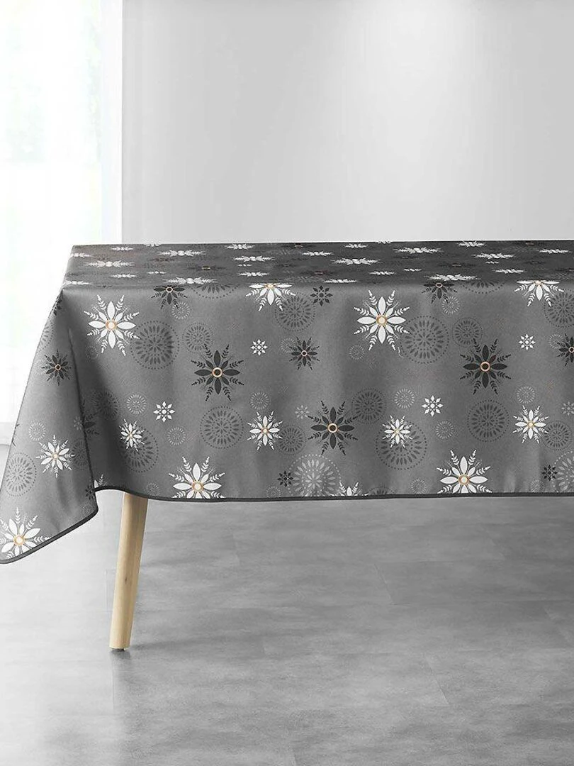 Nappe rectangulaire Enchante   gris anthracite