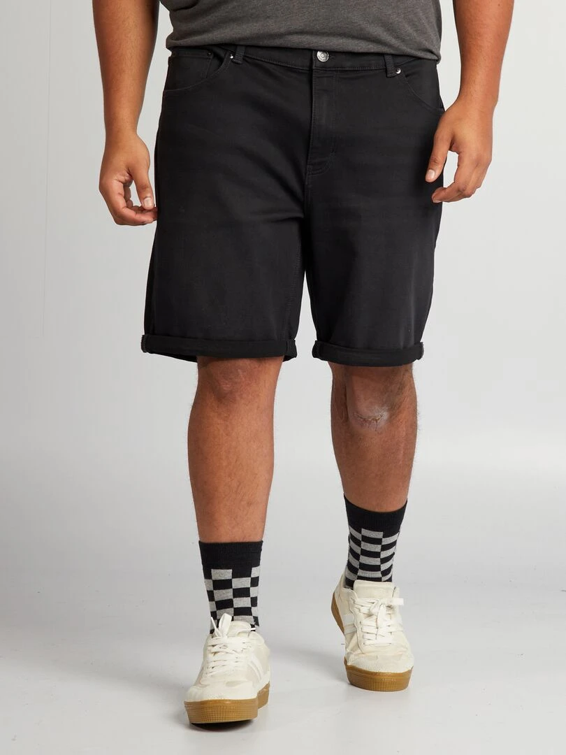 Bermuda en jean   NOIR