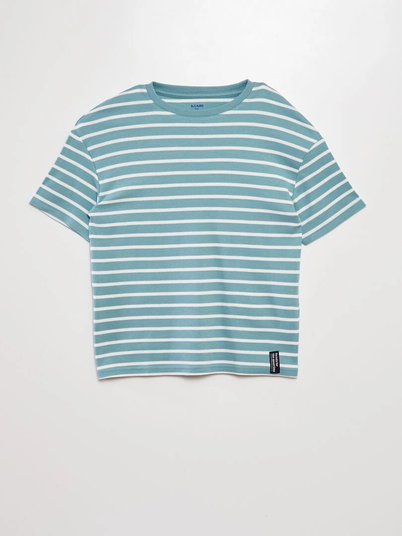 Tee shirt marinière Bleu