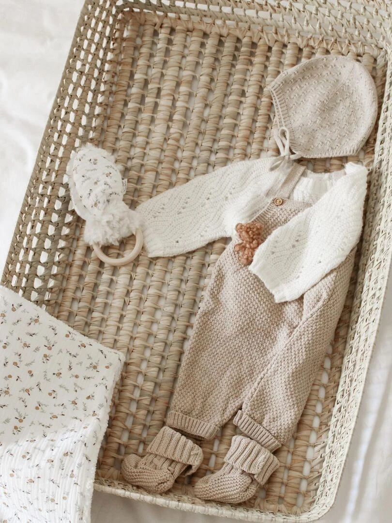 Panier à langer Osier rectangle   Beige