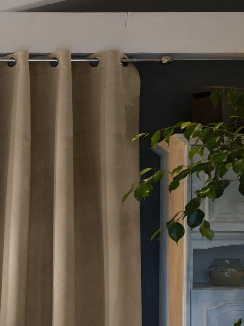 Rideau Occultant Polyester   Beige