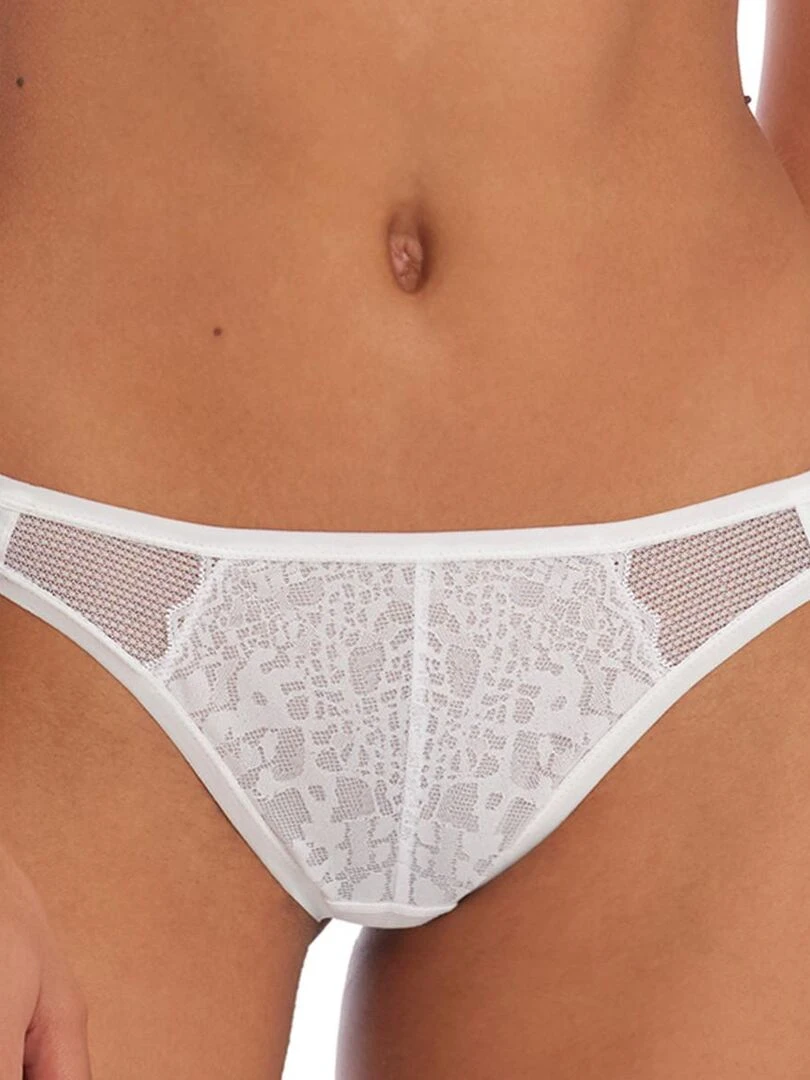 String brésilien glamour en dentelle Temptress Blanc
