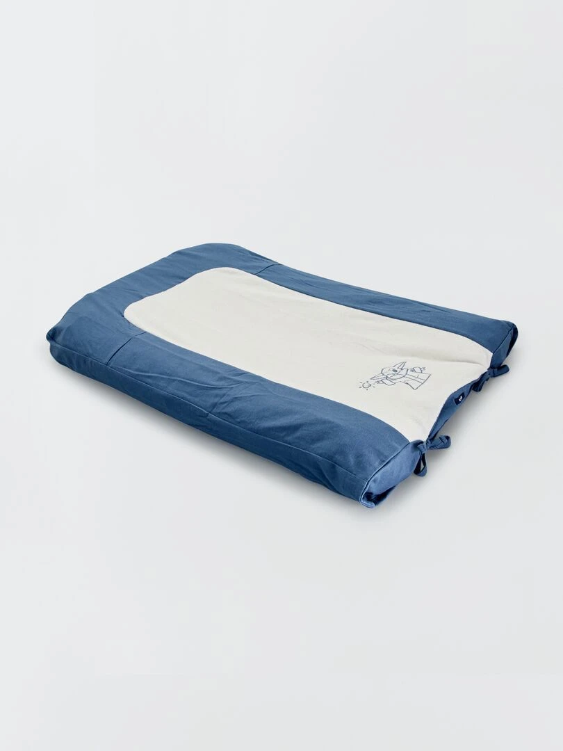 Housse de matelas à langer Blanc/bleu