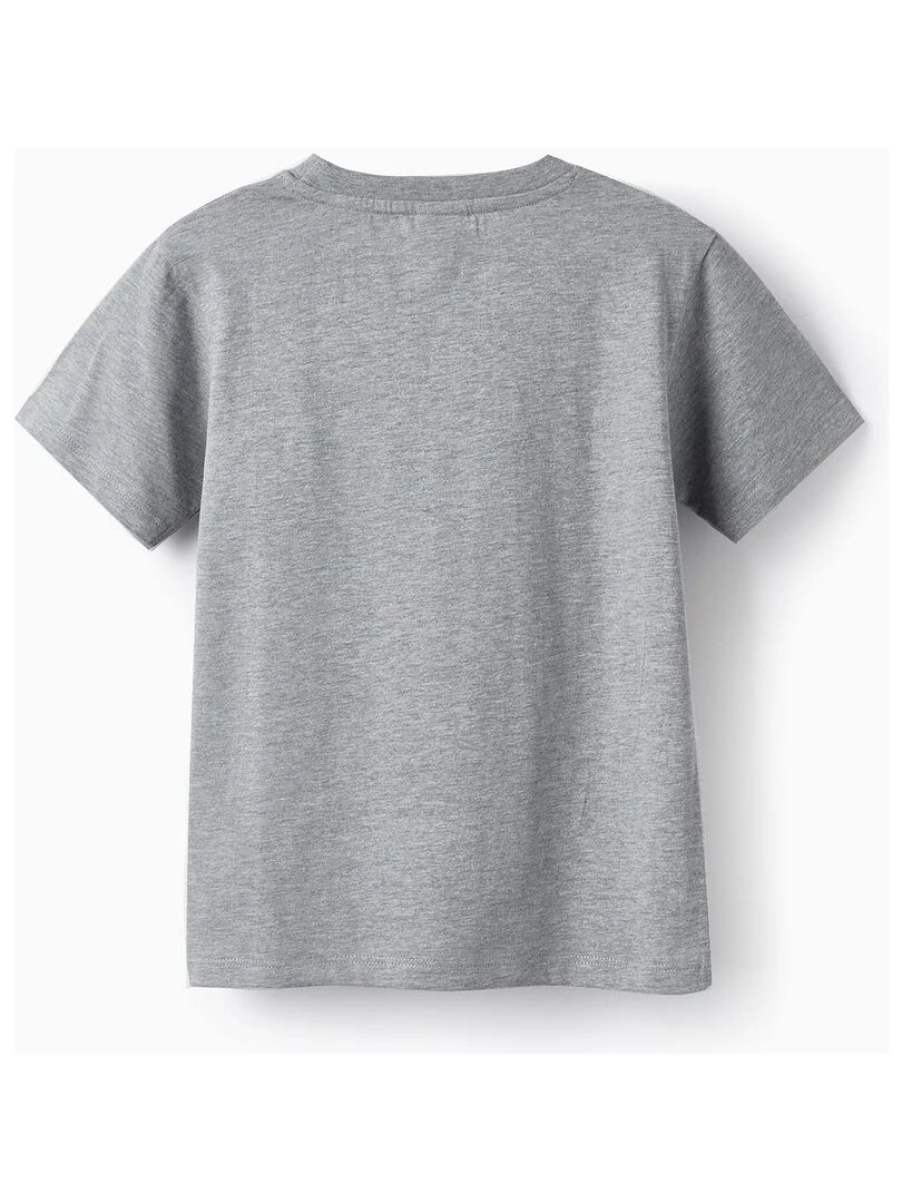 T Shirt en coton pour garçon 'Spider Man' manches courtes Gris