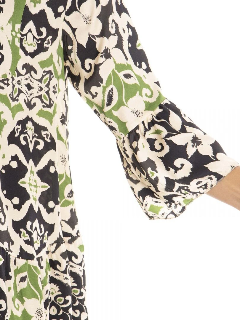 Robe mao ROMY   Gérard Pasquier   Noir Vert