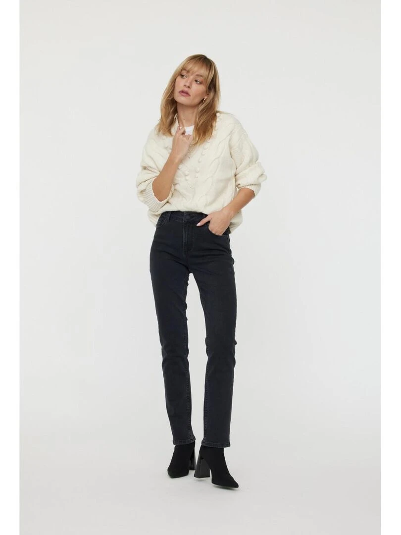 Lee Cooper   Jean coton slim push up JINNIE   Gris