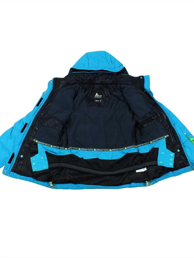 Doudoune de ski fille GANNECY   PEAK MOUNTAIN   Bleu turquoise