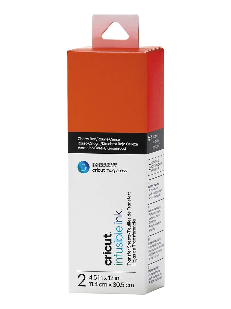 4 feuilles de transfert pour Mug Press   Noir + Rouge   N/A