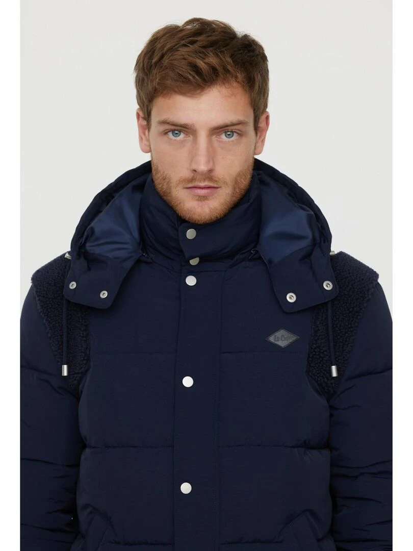 Lee Cooper   Manteau manches longues polyester  FEDIO   Bleu marine