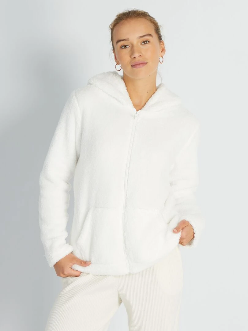 Sweat en polaire blanc