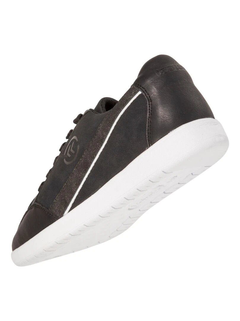 Baskets Confort Femme lacets Noir   Noir