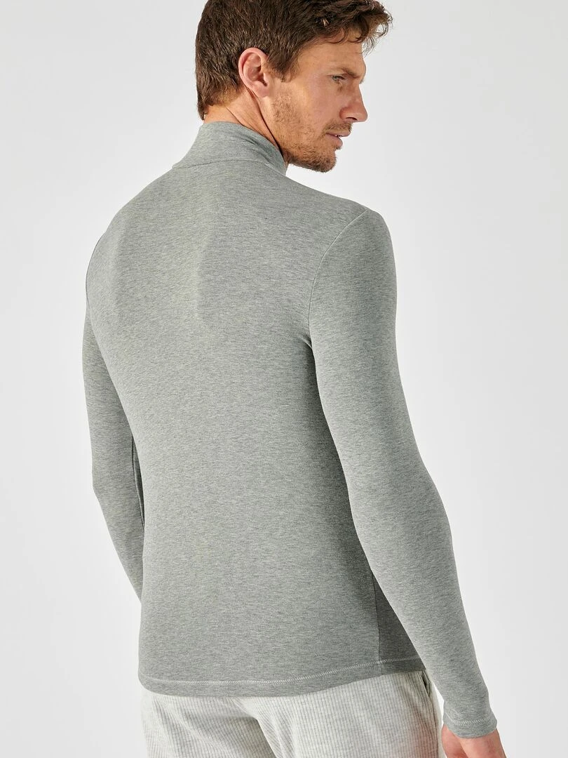 T shirt col montant Thermolactyl Sensitive   Damart   Gris chiné