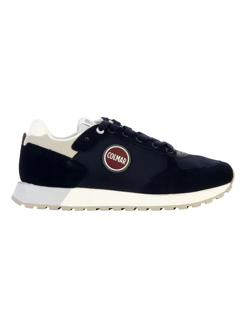 Basket Cuir Colmar Travis Authentic Bleu
