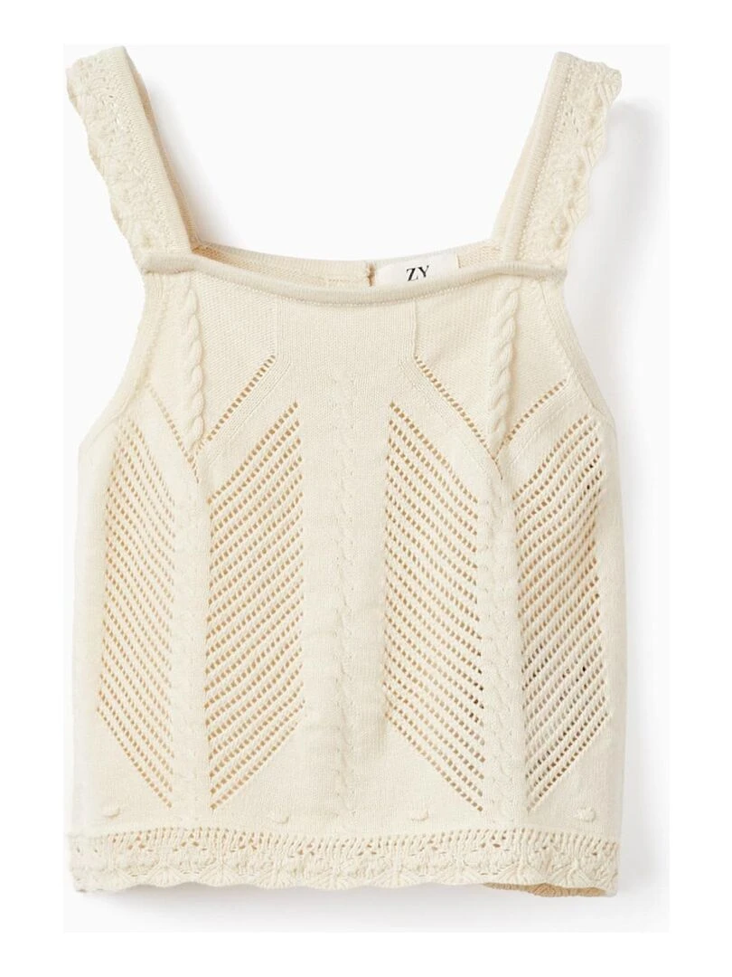 Débardeur en Maille pour Fille PICASSO Beige clair