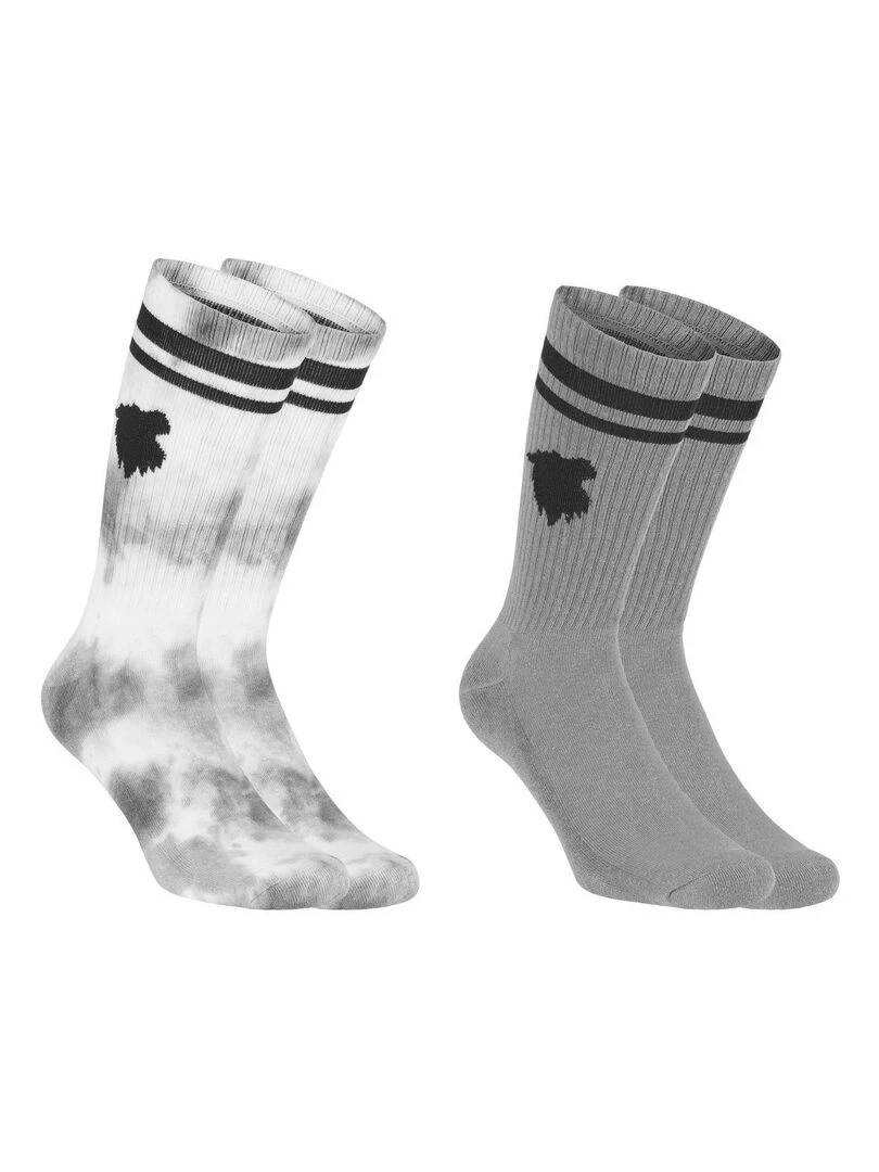 Lot de 2 paires de tennis uni et Tie and Dye Comme Des Loups Gris