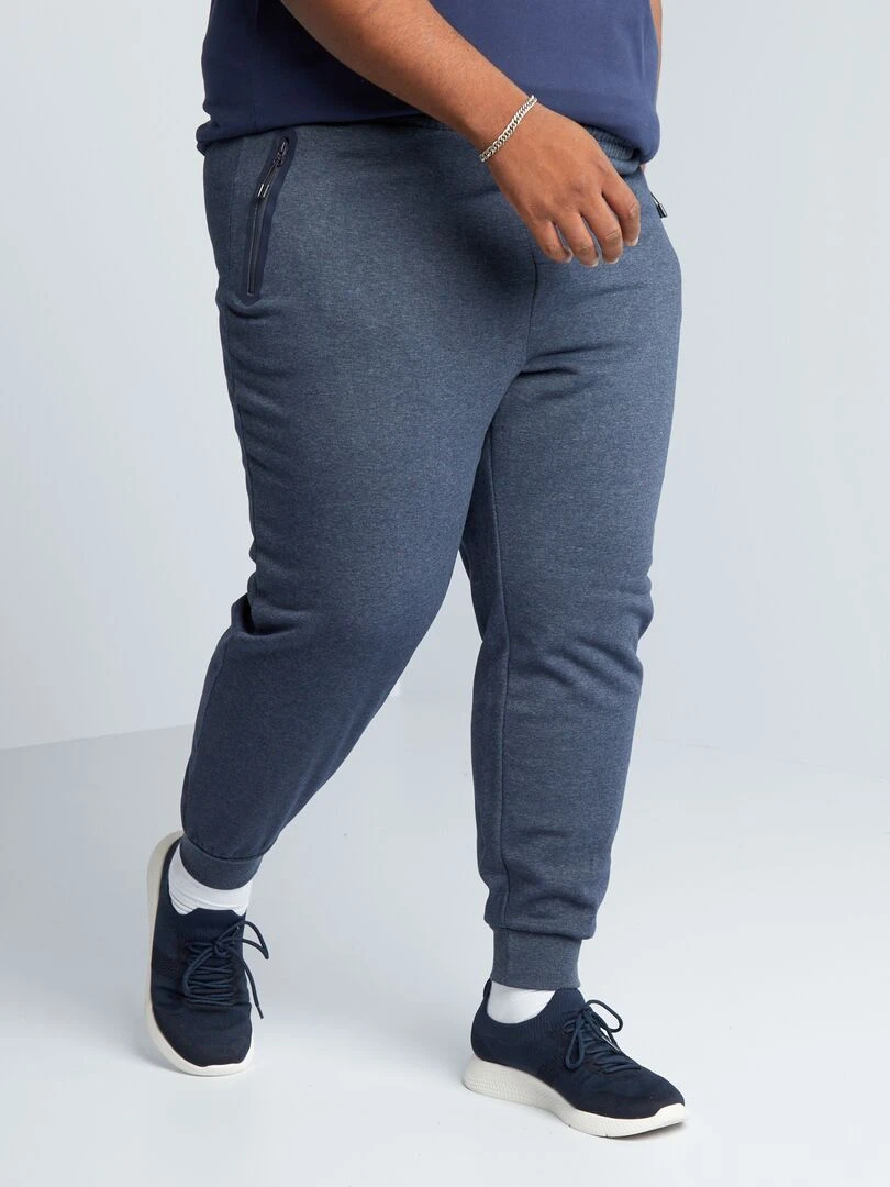 Pantalon de jogging à taille élastiquée Bleu