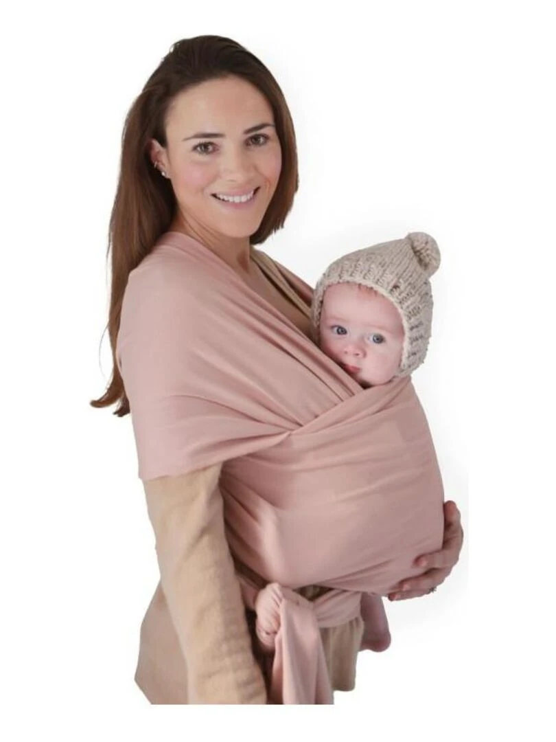 Echarpe de portage bébé Mushie rose clair Mushie Rouge