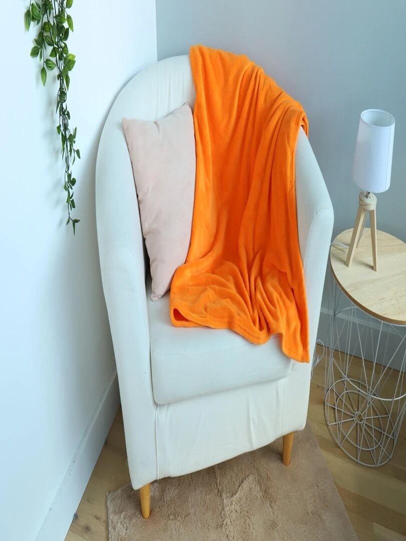 Coussin Plaid Polaire Naruto Shippuden   100% Polyester   Orange