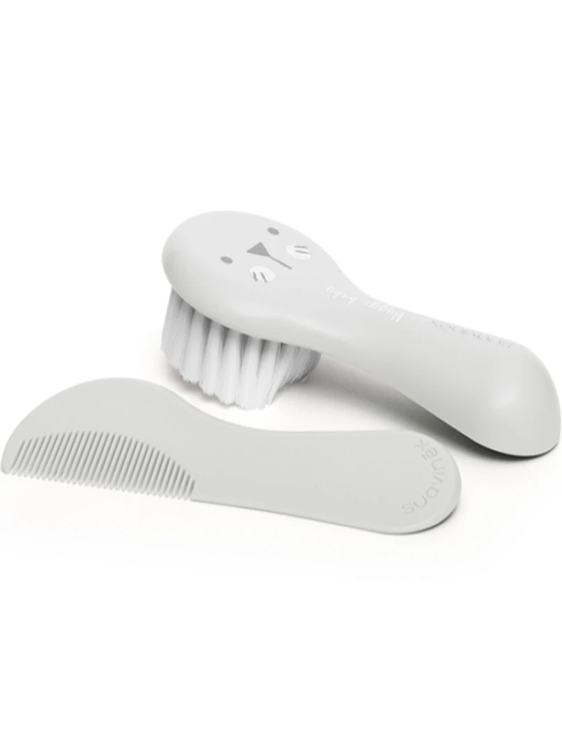 Peigne Et Brosse Hygge Baby Lapin Gris Gris