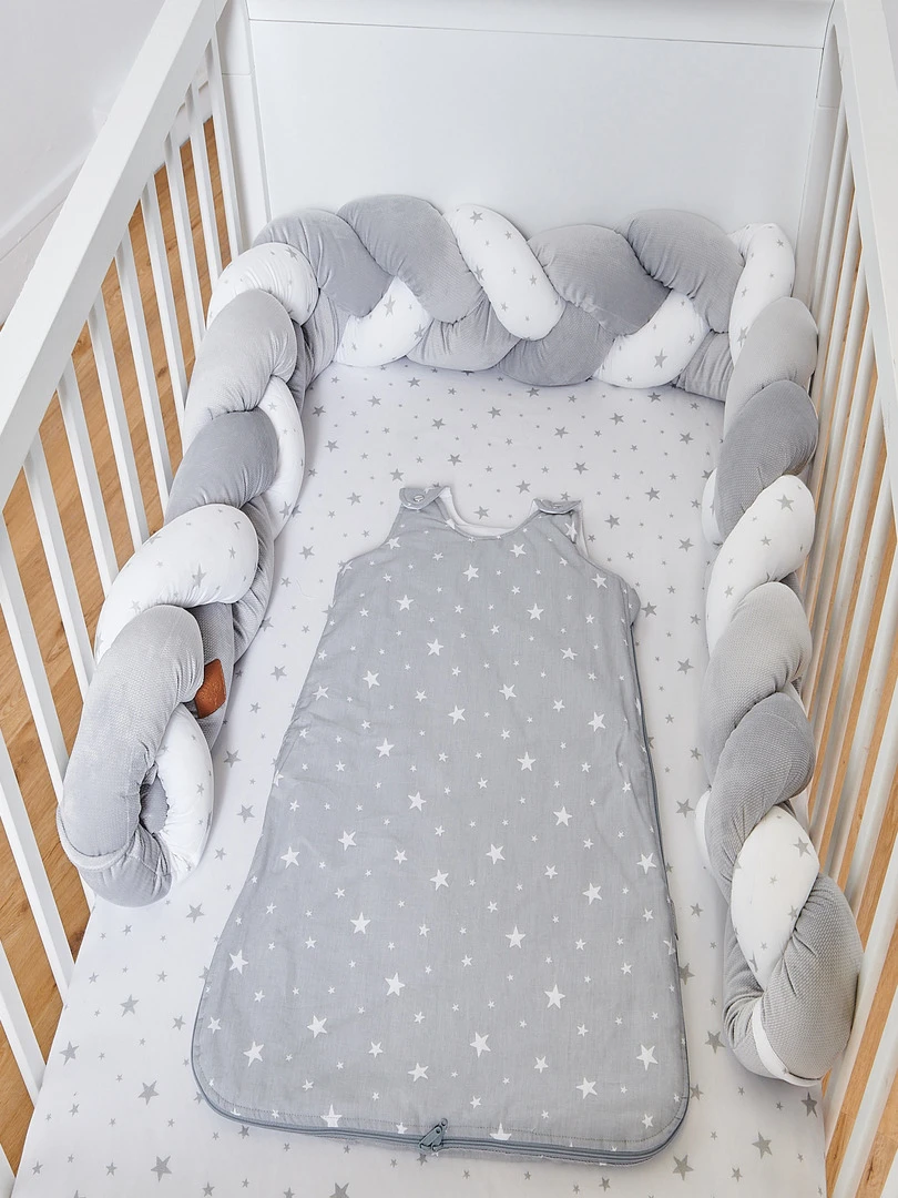 Tresse de lit bébé universelle  STELLA   Gris