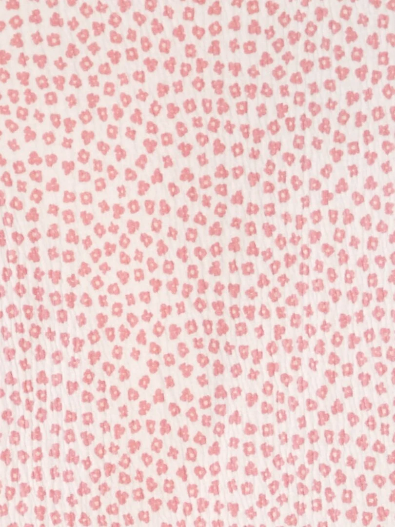 Tee shirt imprimé manches volantées Rose