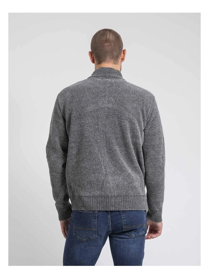 Gilet zippé col montant LYGALE Gris