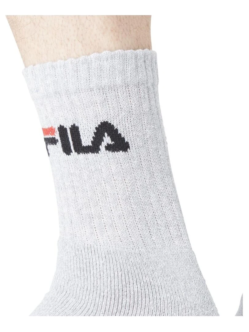 Lot de 6 Paires de Tennis homme Fila   Gris