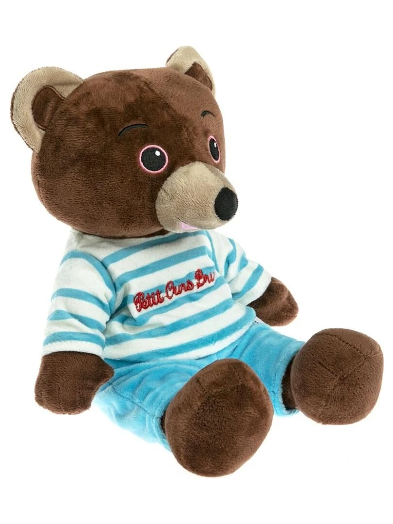 Peluche Bouillotte Petit Ours Brun Made in France Marron