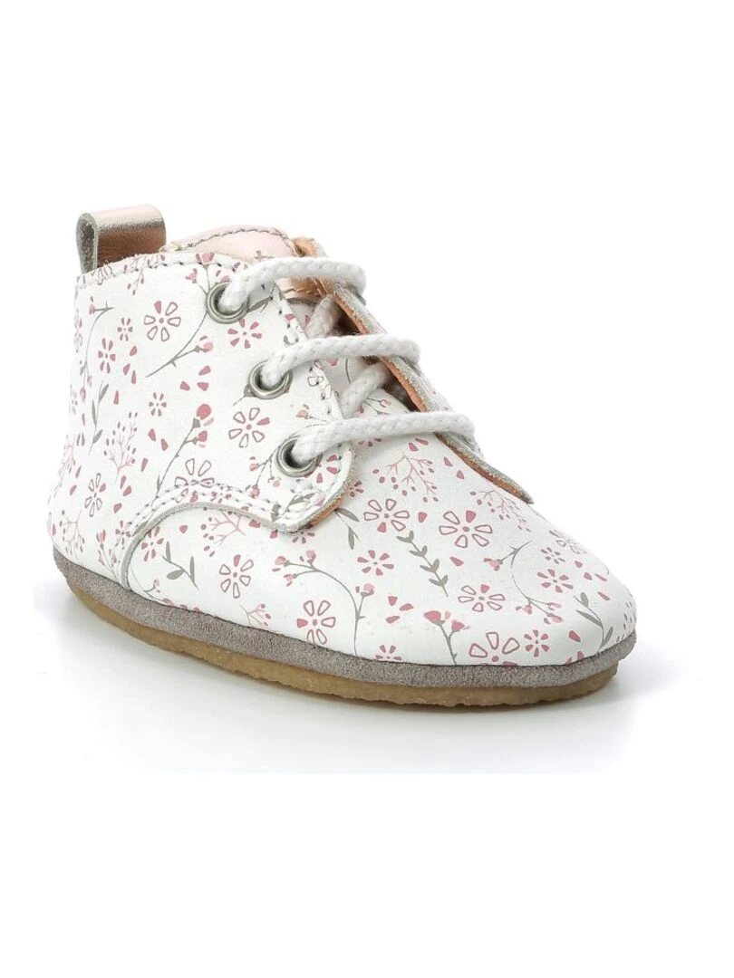 Chaussons Cuir Layas Blanc